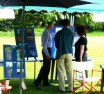 Brian working the public!