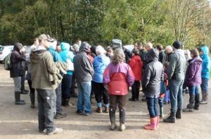 An enthusiastic crowd of mycologists!