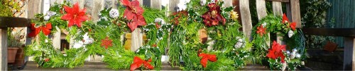 A selection of garlands made this year