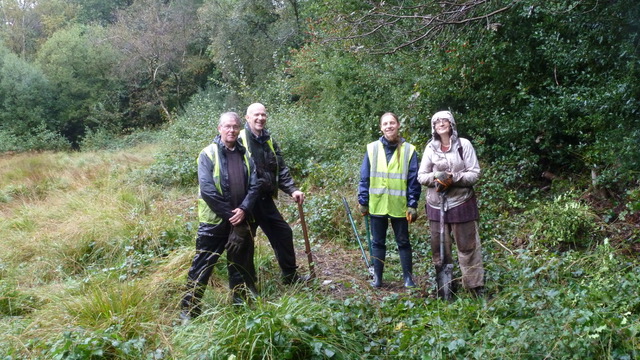 Friends of Adel Woods in Adel Bog in September 2019