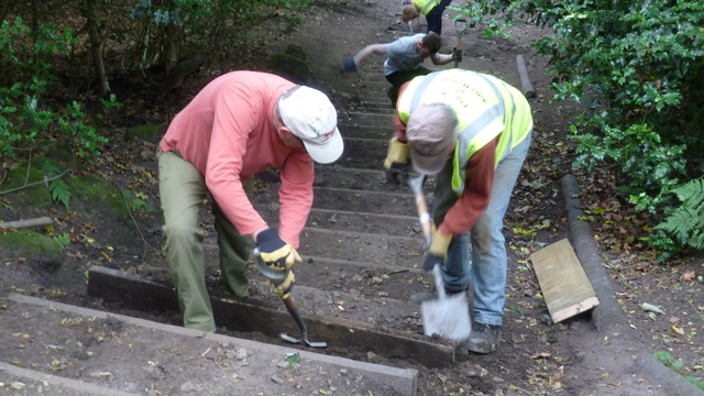 The Stairfoot Lane steps, Adel Woods, Leeds