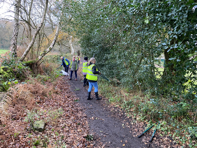 Friends of Adel Woods: path clearing on 11th December 2021