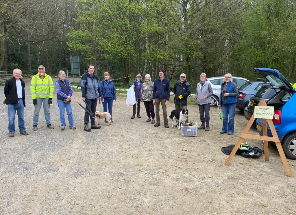 Friends of Adel Woods on the 16th April 2022
