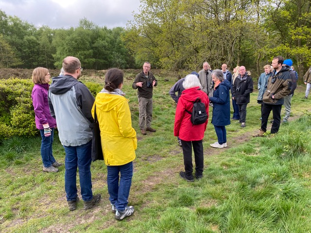 Adel Moor: birdsong walk in Adel Woods on 8th May 2022.