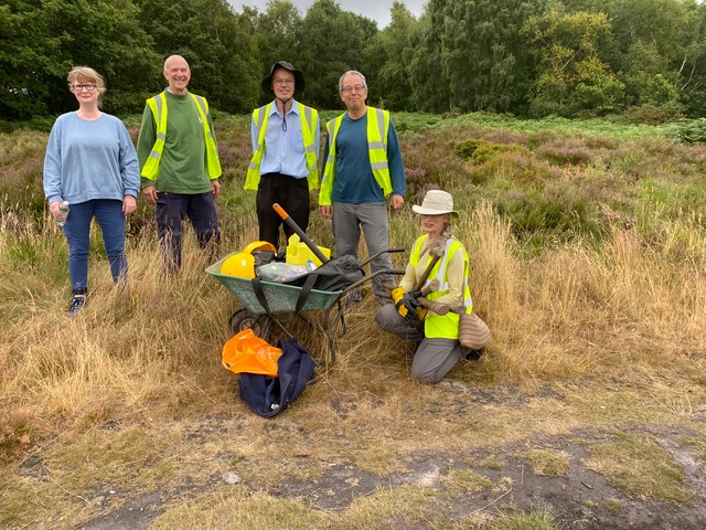 Friends of Adel Woods on Adel Moor on the 24th July 2022