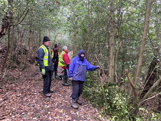 Friends of Adel Woods path clearing on 18th December 2022
