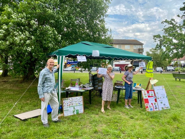 Friends of Adel Woods and Alwoodley Walkabout on Alwoodley Village Green