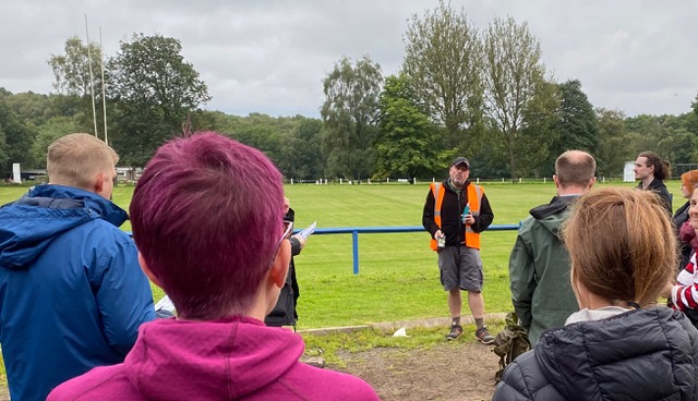 Friends of Adel Woods bat walk in August 2023