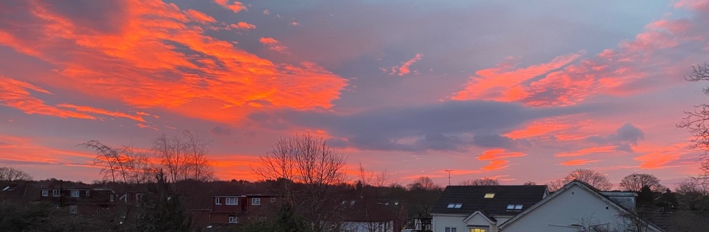Sunrise over Alwoodley on the 20th January 2024