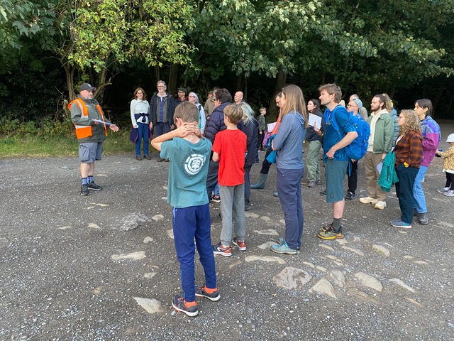 Friends of Adel Woods in Old Leo's carpark: a bat walk in Adel Woods on the 28th August 2024