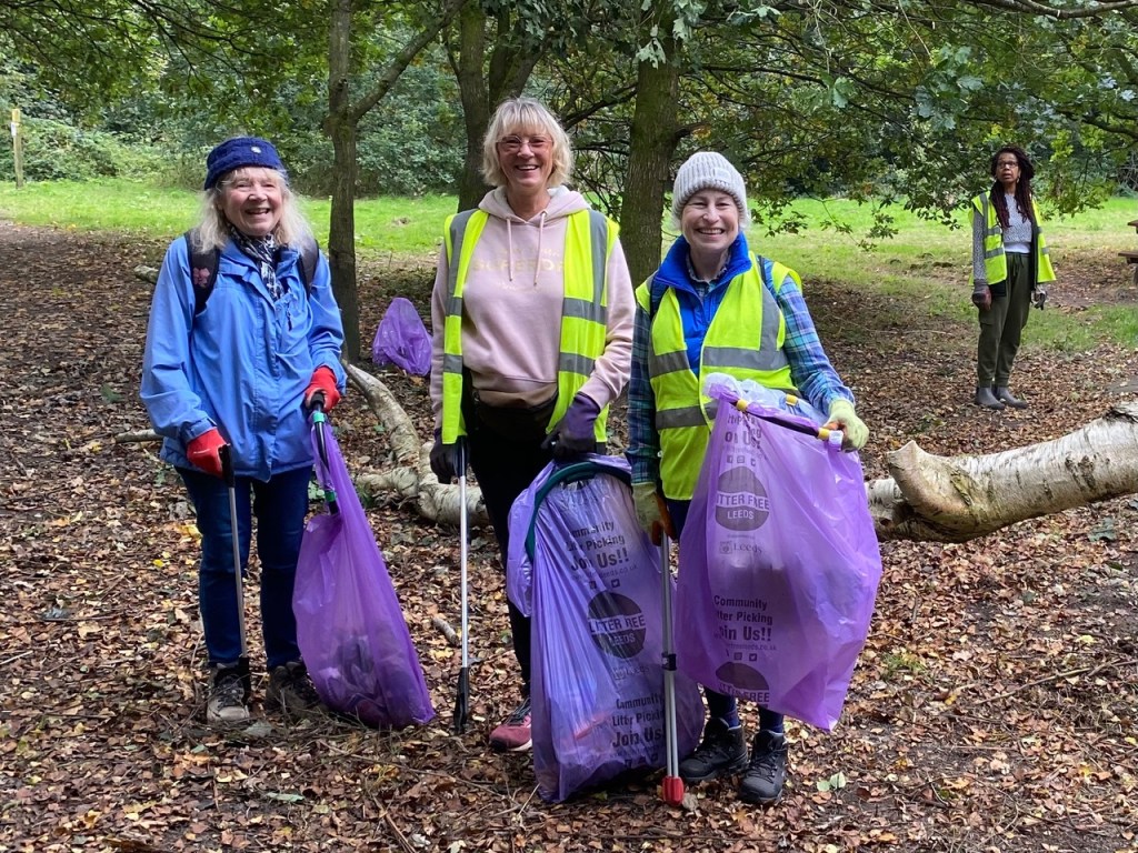 Friends of Adel Woods litterpickig on the 21st September