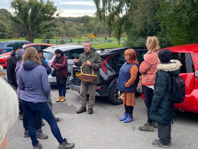 Friends of Adel woods on a fungal foray in Adel woods
