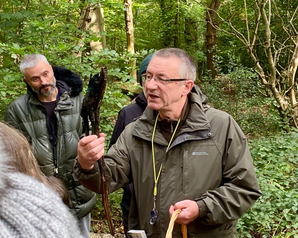 Friends of Adel woods on a fungal foray in Adel woods Leeds