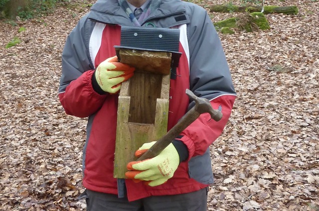 Friends of Adel Woods and a robin nest box