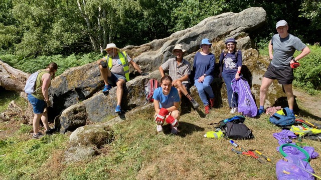 Friends of Adel Woods at the Buck Stone on the 12th July 2025