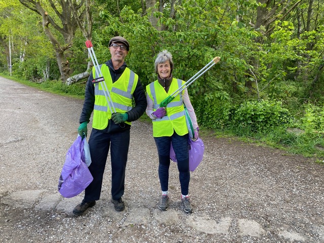 Friends of Adel Woods picking up litter in Adel Woods on Saturday 16th May 2026
