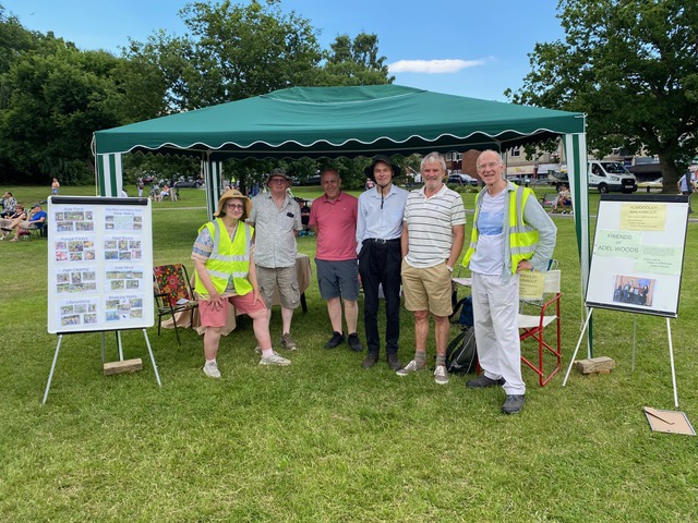 The Friends of Adel Woods stall on Alwoodley Village Green to celebrate Leeds 400 on the 21st June 2026